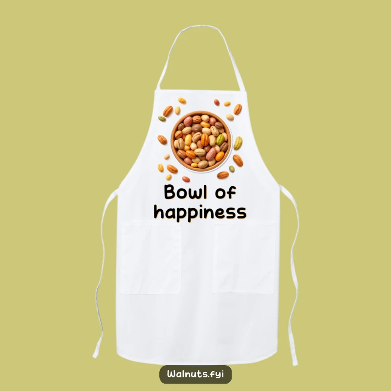 Funny Colorful Nuts Bowl Apron - Chef's Vibrant Snacking Gift!