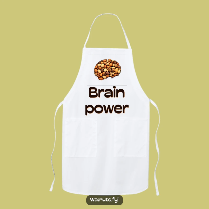 Funny Nutty Brain Apron - Cook Up Some Smarty Pants Humor!