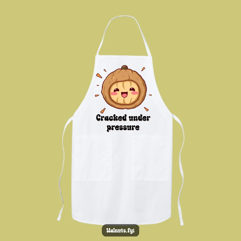 Funny Kawaii Walnut Surprise Apron - Cook Up Laughs in the Kitchen