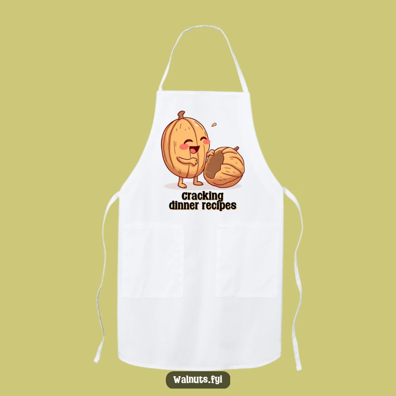 Funny Walnut Cracking Apron: Cook with Enthusiasm and Fun