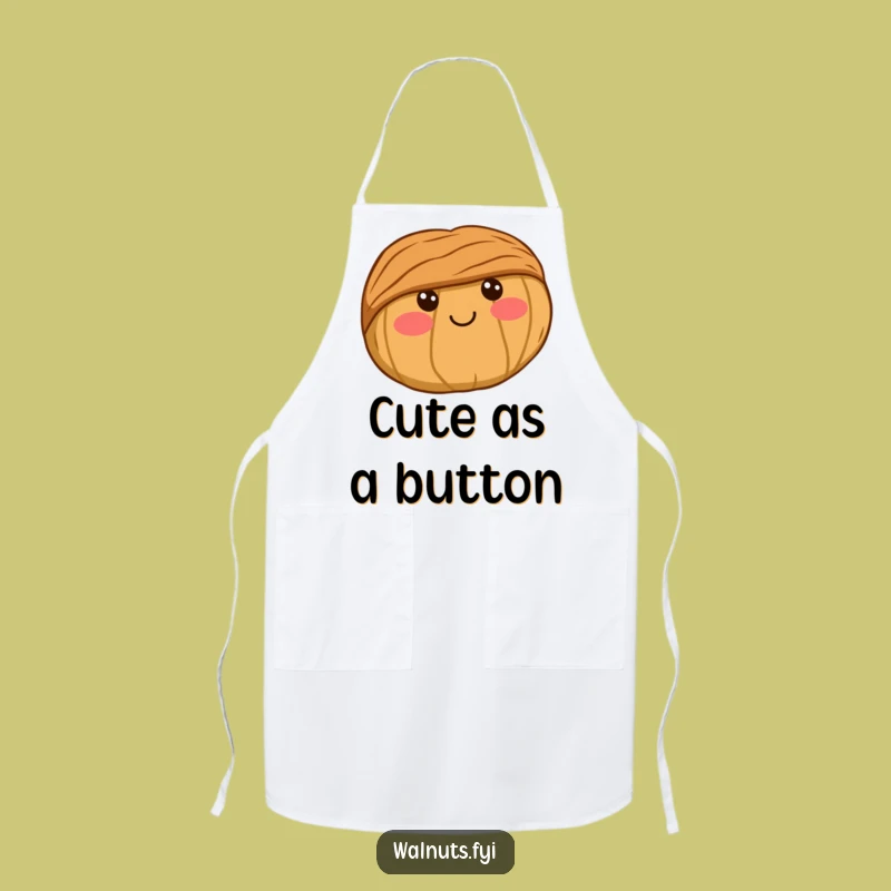 Kawaii Walnut Apron - Cook with Cuteness and Charm!