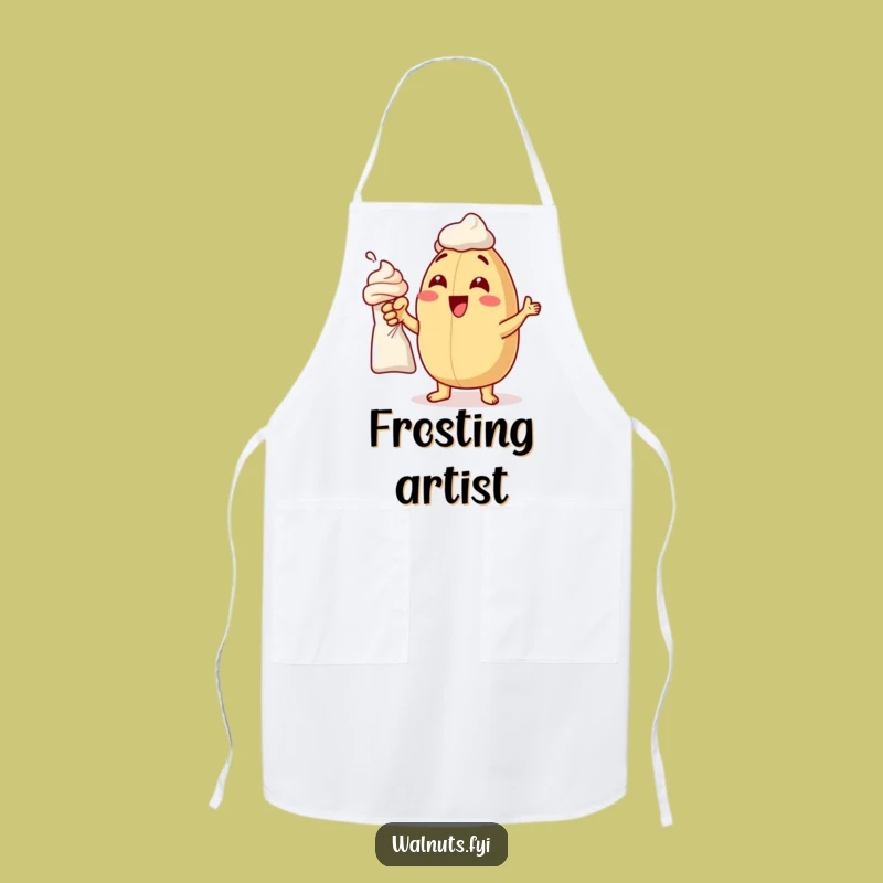 Funny Frosting Macadamia Nut Apron - Whimsical Kitchen Accessory Gift