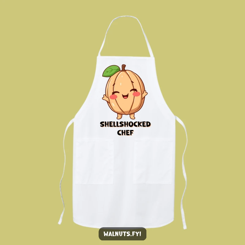 Funny Cooking Walnut Apron: Chef Your Way with a Witty Wink!