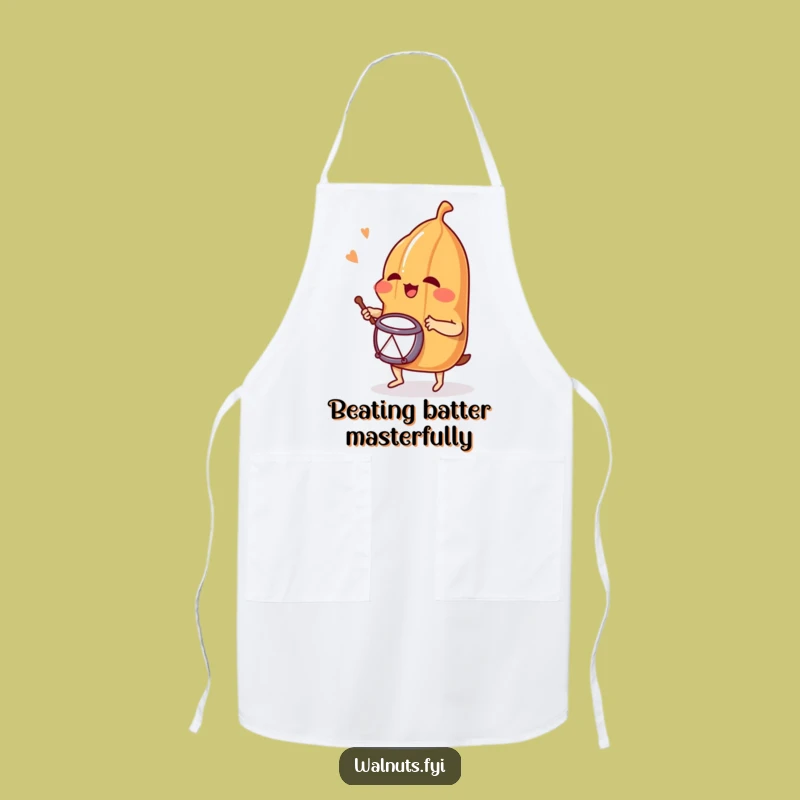 Funny Giggling Pecan Drummer Apron - Cook Up Laughs in the Kitchen