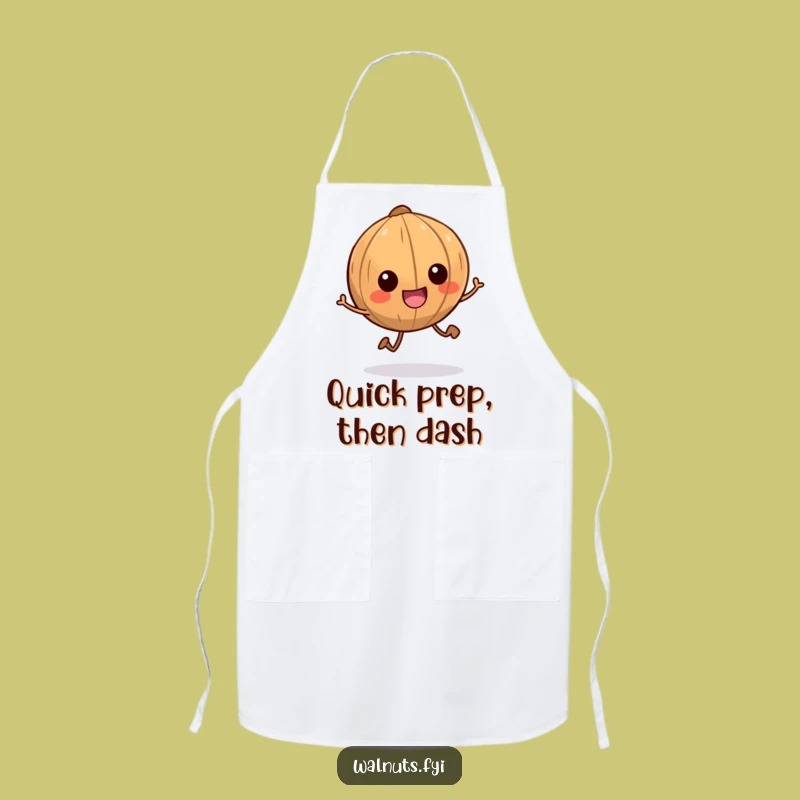 Funny Scampering Walnut Apron - Hilarious Kitchen Fun