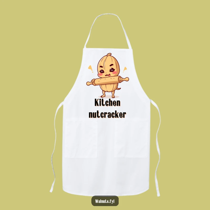 Funny Walnut Comedian Apron: Cook Up Laughs with This Nutty Joke Kitchenware, a Funny Gift