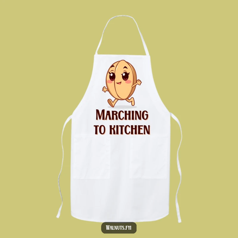 Funny Determined Walnut Apron: Cook with Purpose and Drive
