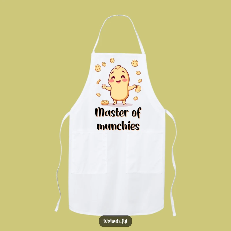 Funny Juggling Cashew Cookie Apron - Whimsical Baking Accessory Gift