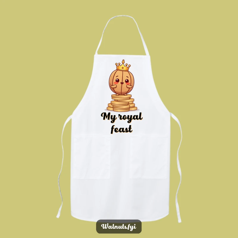 Funny Proud Walnut Apron - Cook with Confidence and Royal Flair