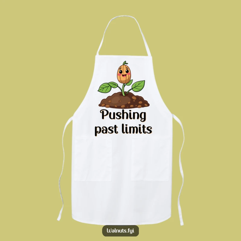 Funny Walnut Sprout Apron: Cook Up Smiles in the Kitchen
