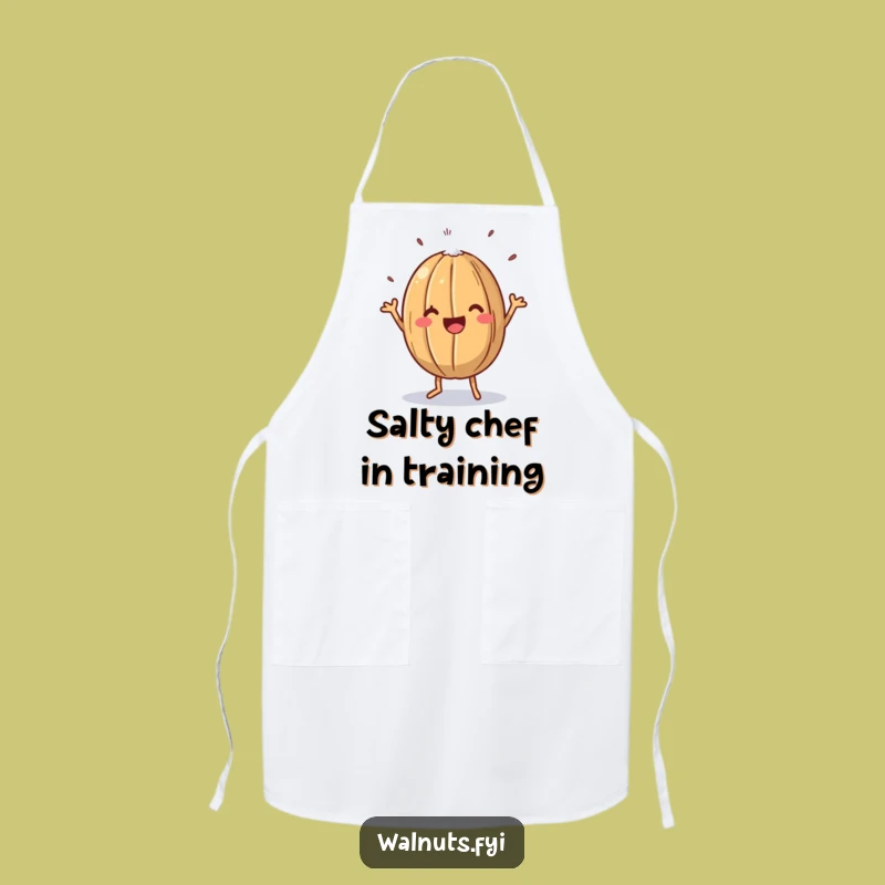 Funny Walnut Jig Apron - Culinary Nutty Dance Kitchen Gift