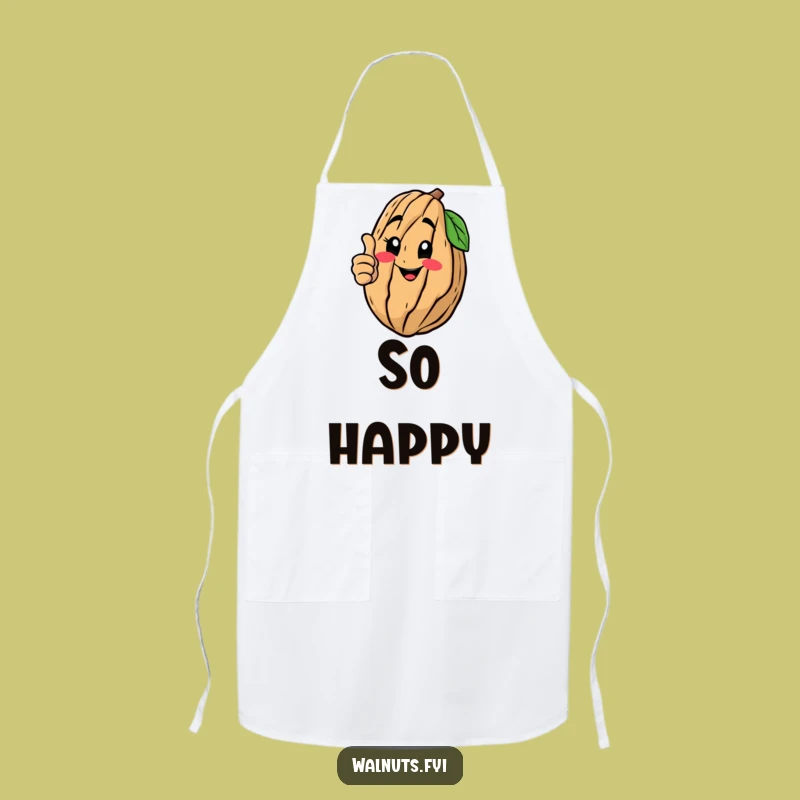 Funny Thumbs Up Walnut Apron - Chef's Approved Hilarious Gift!