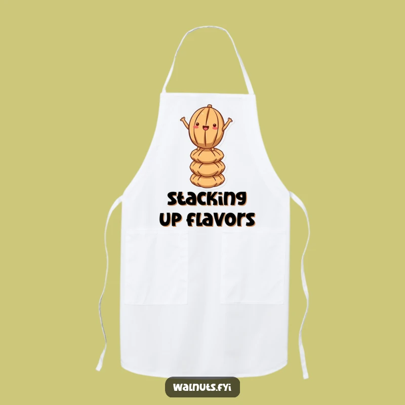 Funny Kawaii Walnut Balance Apron - Cook with Comical Precision