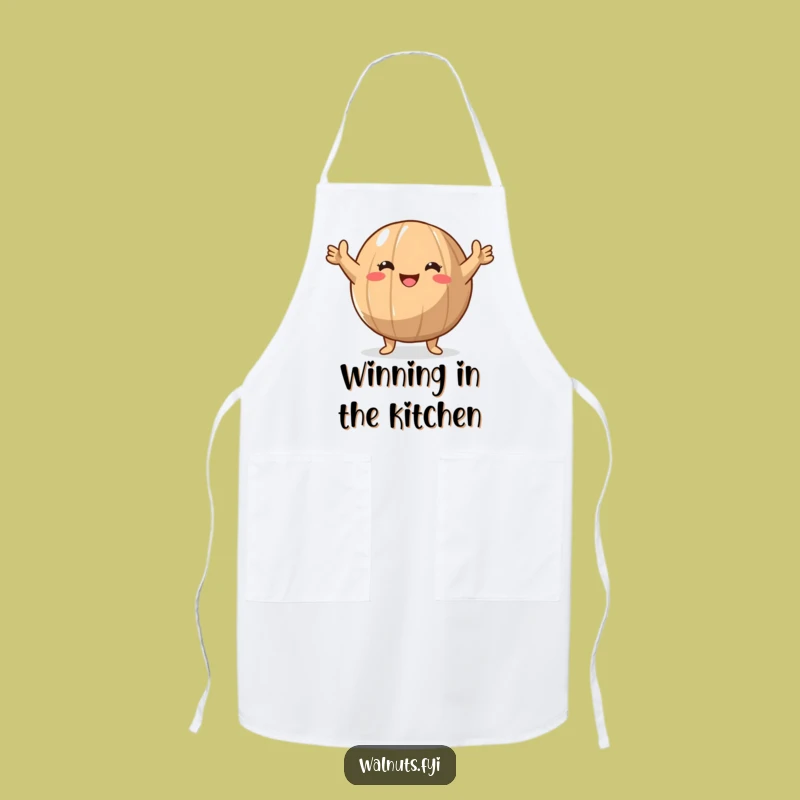 Funny Walnut Victory Apron: Kitchen Triumph, Nutty Champion Chef, Gift Idea