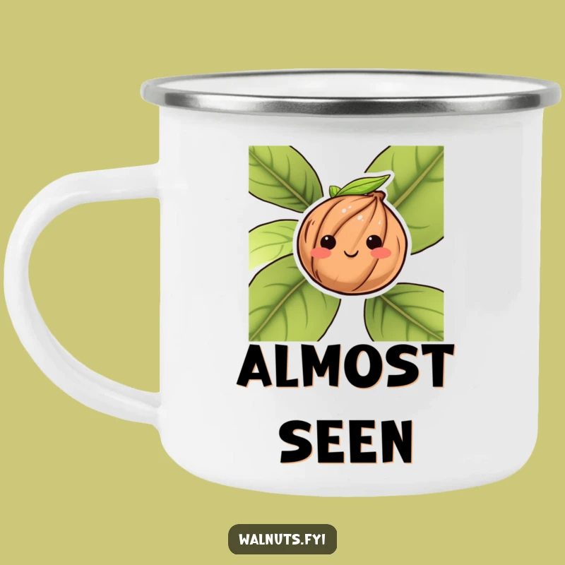 Funny Shy Walnut Camping Mug: Cozy Campfires and Shy Smiles