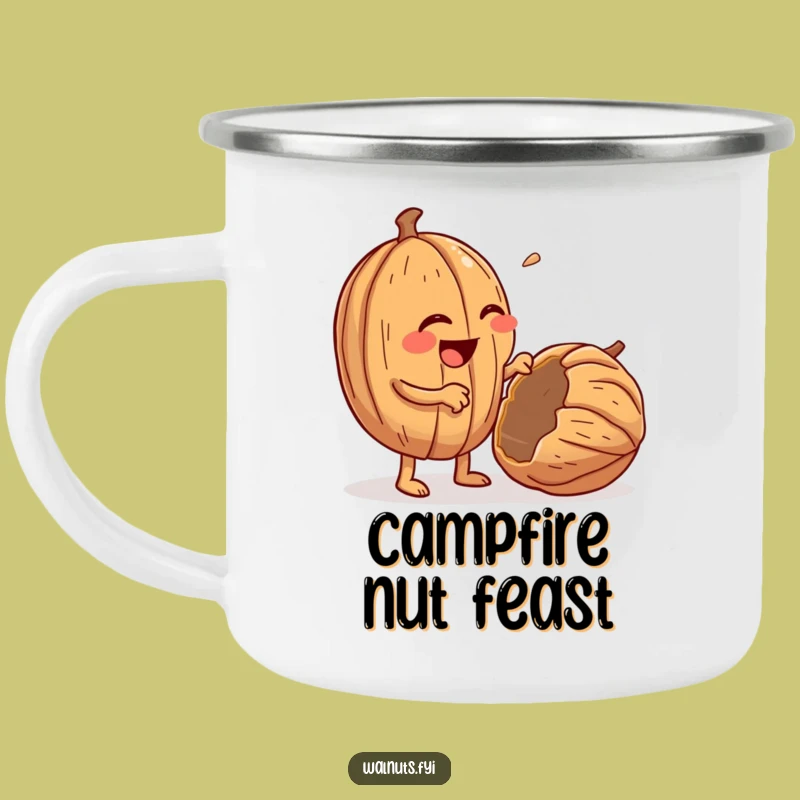 Funny Walnut Cracking Camping Mug: Your Enthusiastic Outdoor Companion