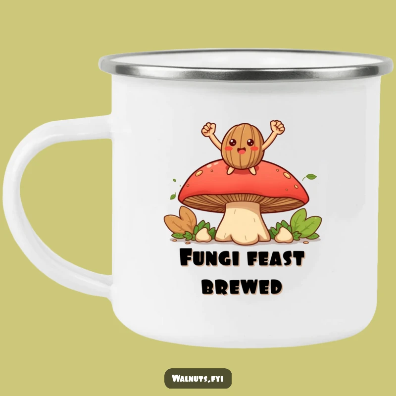 Funny Triumphant Walnut Camping Mug: Celebrate Adventures, Perfect Funny Gift