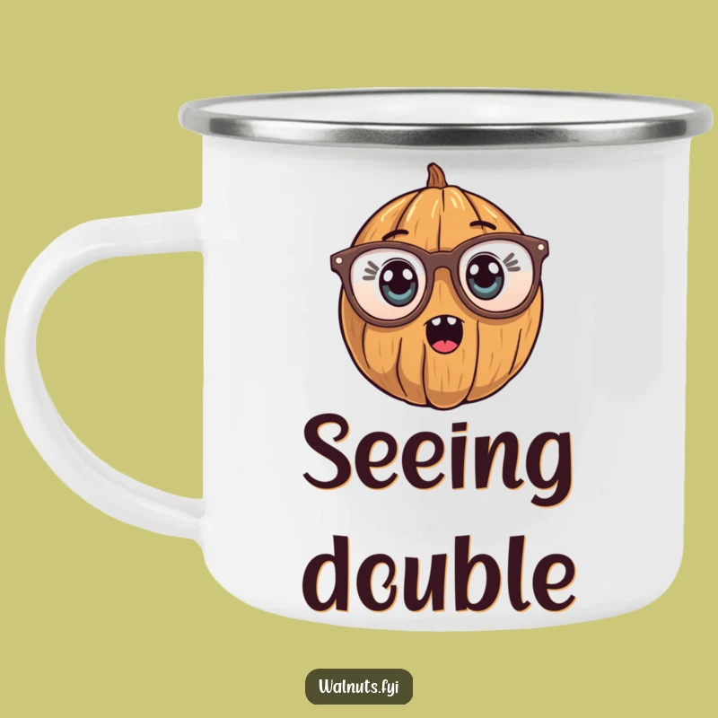 Surprised Walnut Camping Mug - Reading Fun on the Go!