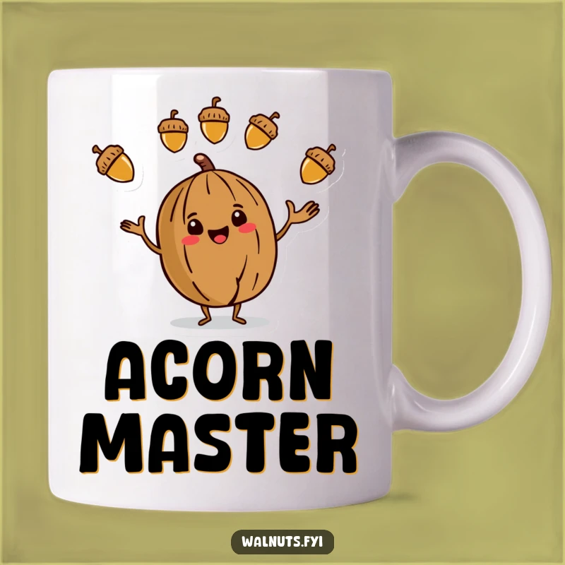 Juggling Walnut Mug - Funny Acorn Masterpiece for a Gift!