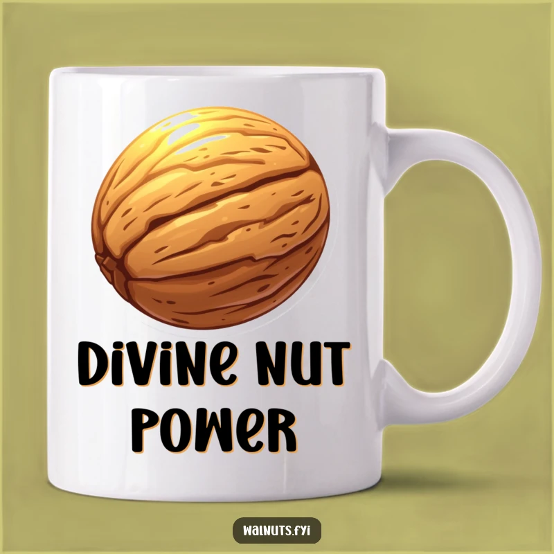 Funny Glowing Walnut Aura Mug: Mystical Brews for Humorous Mornings!