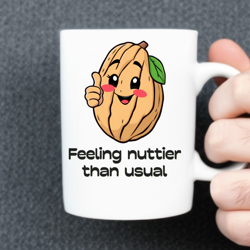 Happy Walnut Thumbs Up Mug 