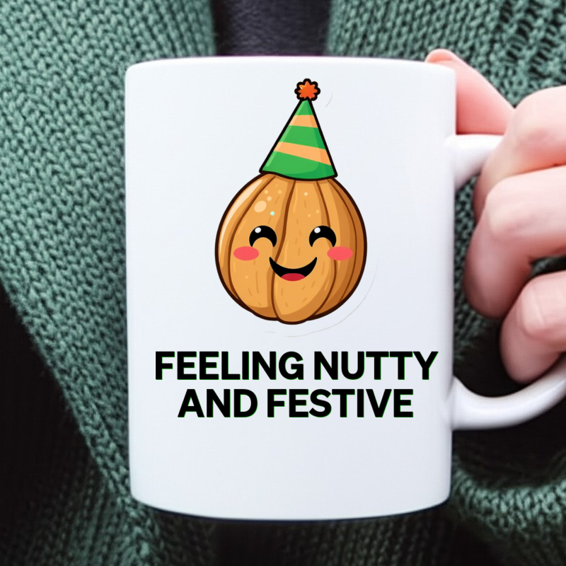 Happy Nutty Party Walnut Coffee Mug 