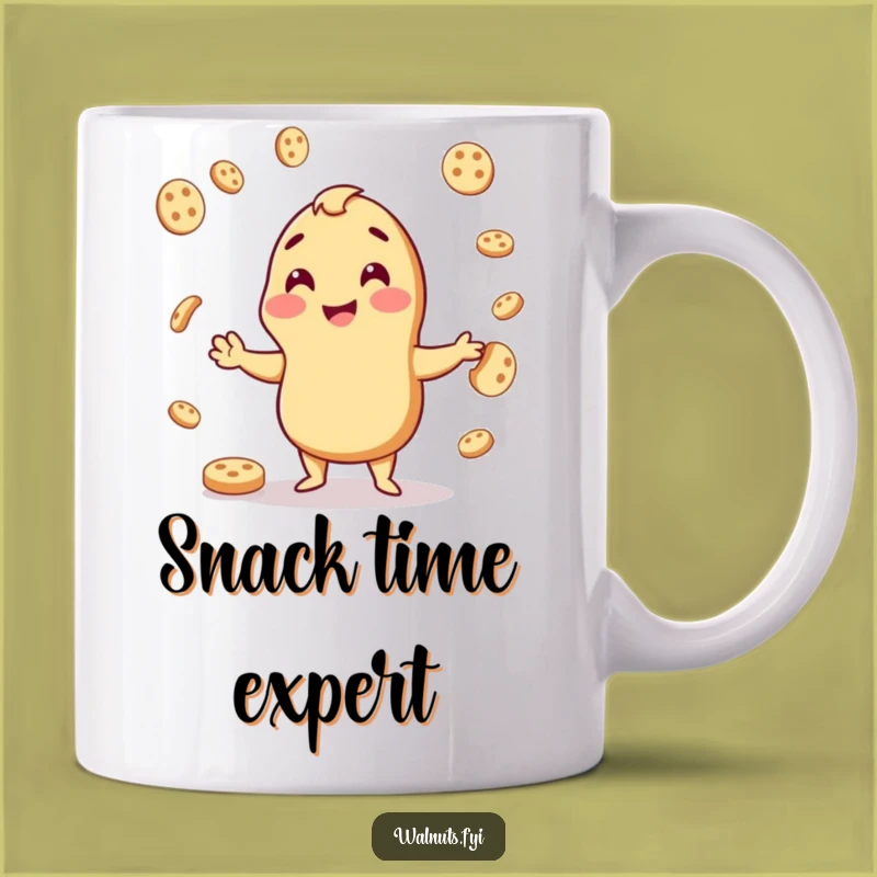 Funny Juggling Cashew Cookie Mug - Hilarious Snack Lover Gift Idea