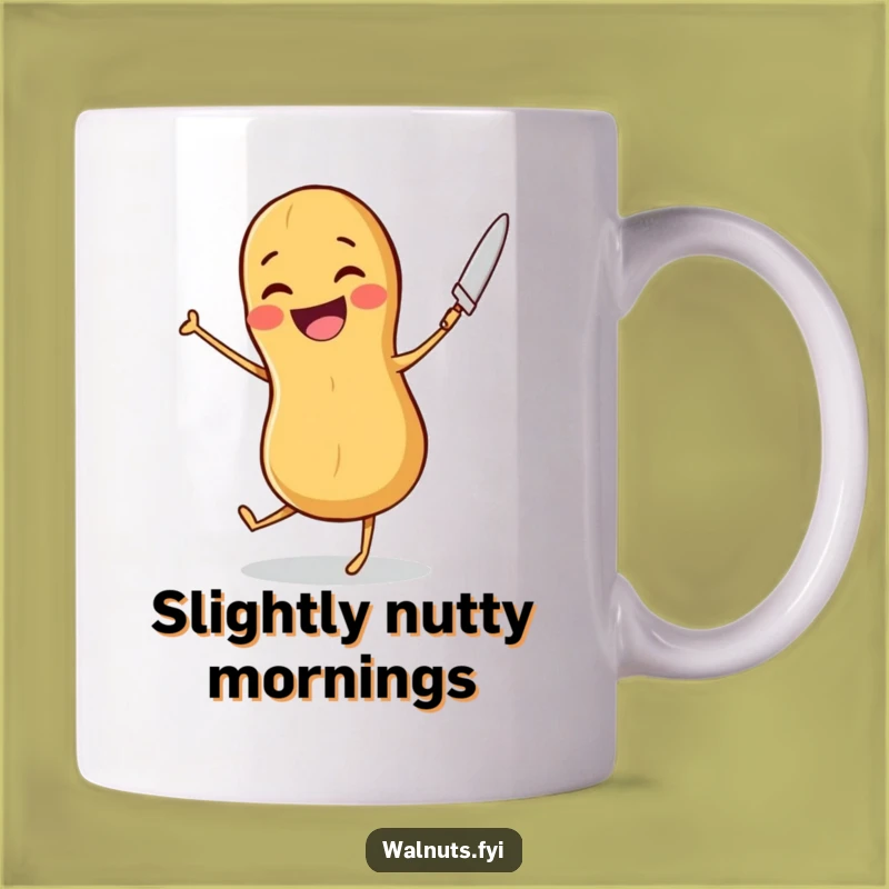 Funny Peanut Dancer Mug: Joyful Nutty Moves for Coffee Lovers, a Perfect Funny Gift