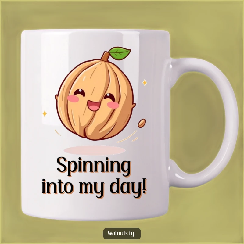 Funny Playful Walnut Mug: A Hilarious Gift for Joyful Souls!