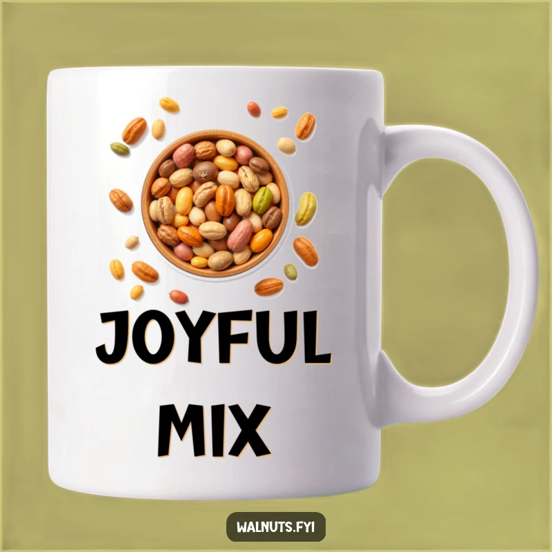 Funny Colorful Nuts Bowl Mug - A Vibrant Gift for Nut Enthusiasts