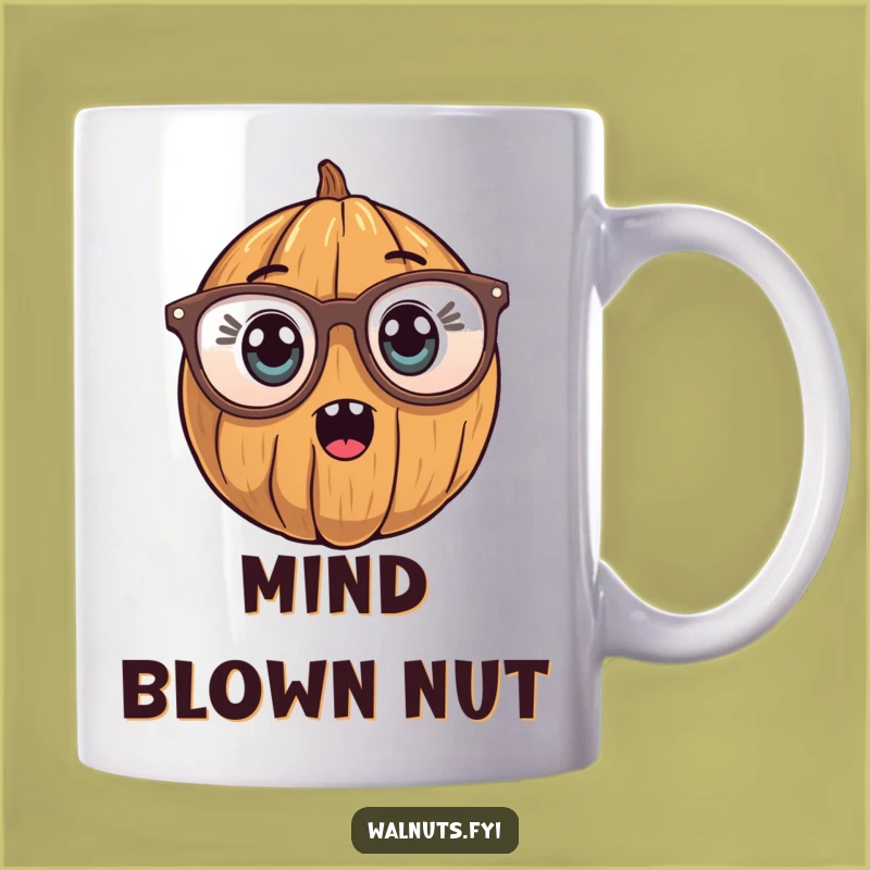 Surprised Walnut Mug - Funny Reader Gift for Book Lovers!