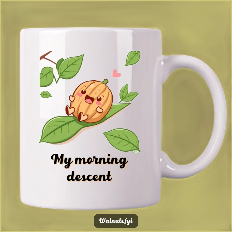 Funny Sliding Walnut Mug - A Hilarious Gift for Joyful Moments