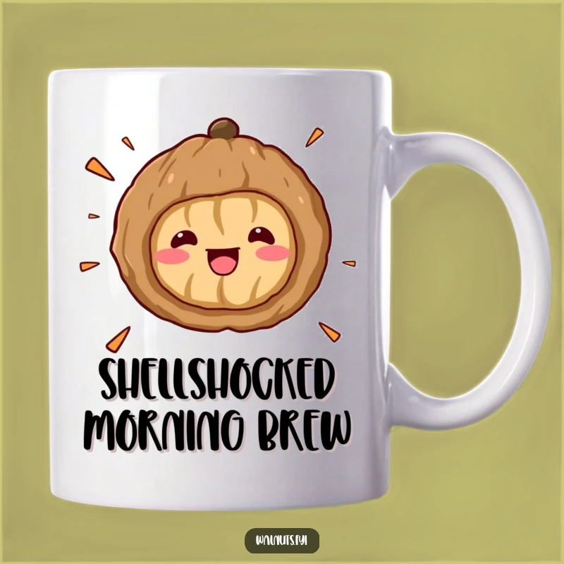 Funny Kawaii Walnut Surprise Mug - Hilarious Nutty Gift for Coffee Lovers