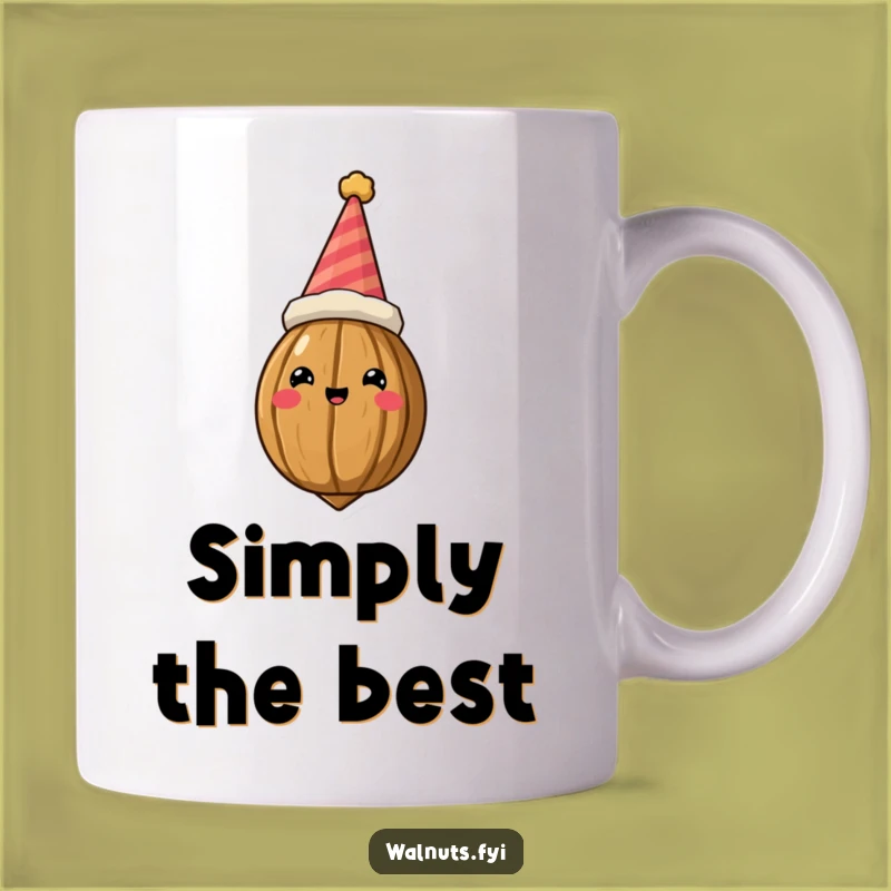 Funny Crowned Walnut Birthday Mug - The Perfect Funny Gift for Nutty Celebrations!