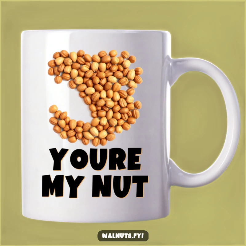 Funny Nut Heart Mug: Share Your Love with Humorous Style!