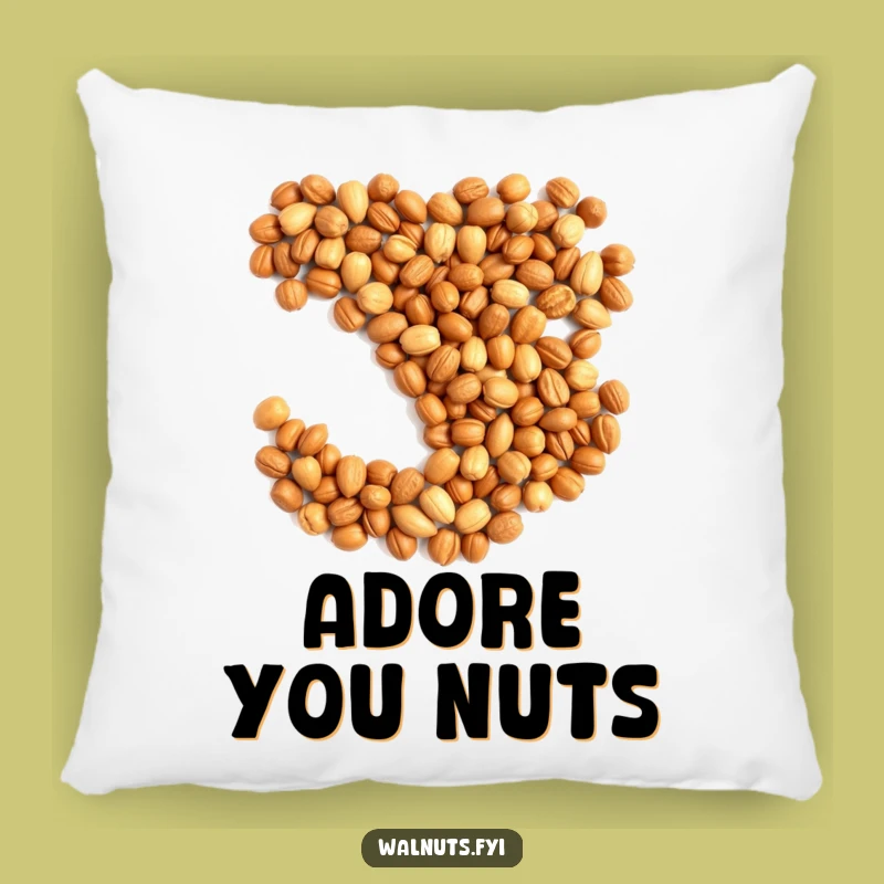 Funny Nut Heart Pillow: Cuddle Up with Humorous Affection!