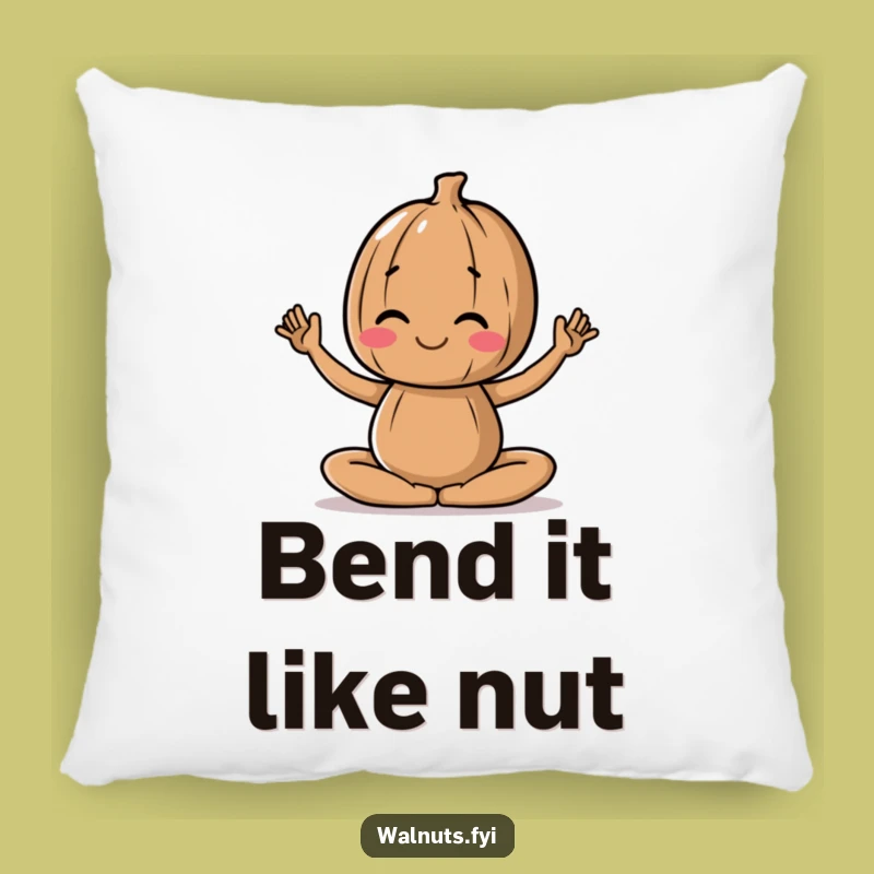 Funny Yoga Walnut Pillow: Comfort Meets Calmness