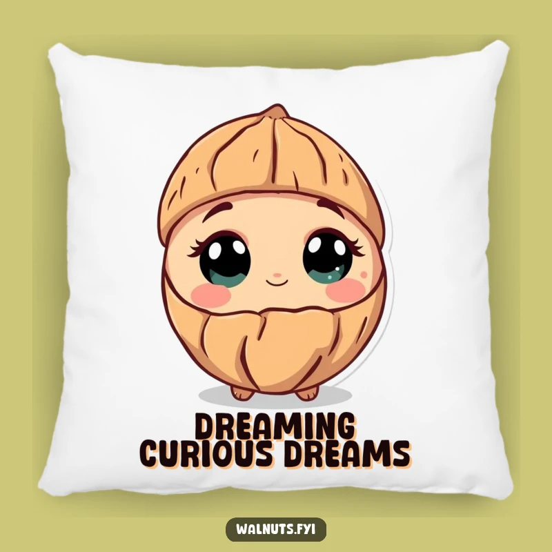 Funny Curious Walnut Pillow: Snuggle Up with Intriguing Comfort!