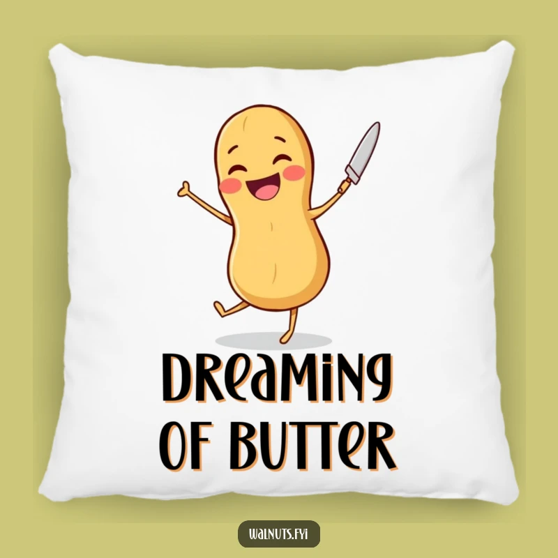 Funny Peanut Dancer Pillow: Cozy Up with Joyful Nutty Comfort, a Perfect Funny Gift
