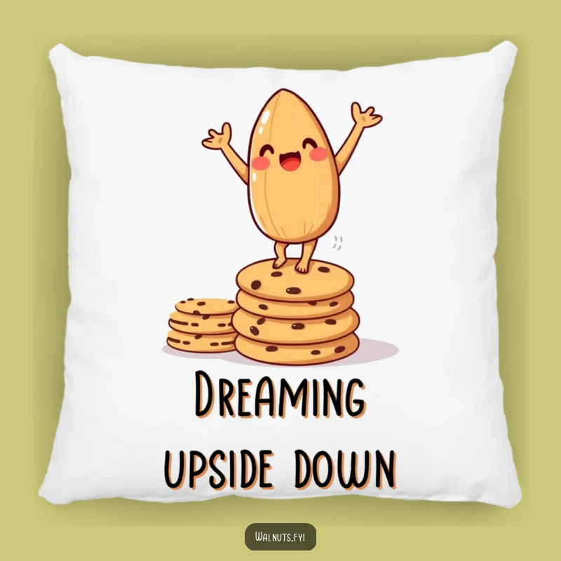 Funny Almond Handstand Cookie Pillow - Cozy Comfort Gift