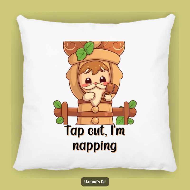Funny Curious Walnut Nutcracker Pillow - Comfy & Thoughtful Decor