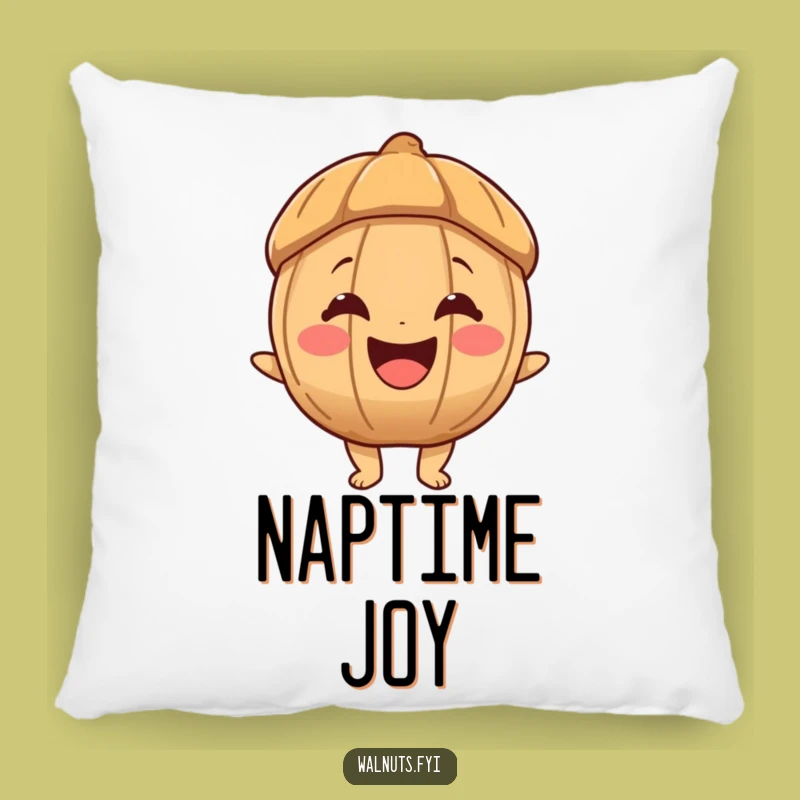 Funny Joyous Walnut Pillow, Add Comfort and Cheer to Your Home