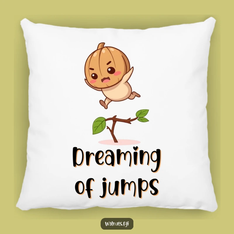 Funny Jumping Walnut Pillow: Cuddle Your Ambitions, Amazing Funny Gift