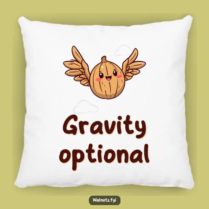 Funny Flying Walnut Pillow: Comfy Cuddles with a Touch of Magic