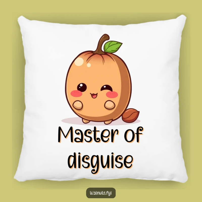 Funny Chestnut Hide Pillow - Cuddle Up with Mischief!