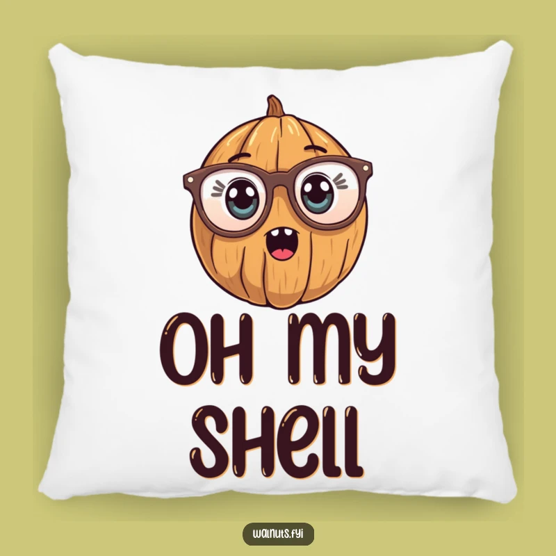 Surprised Walnut Pillow - Cuddle Up with Reader Comfort!