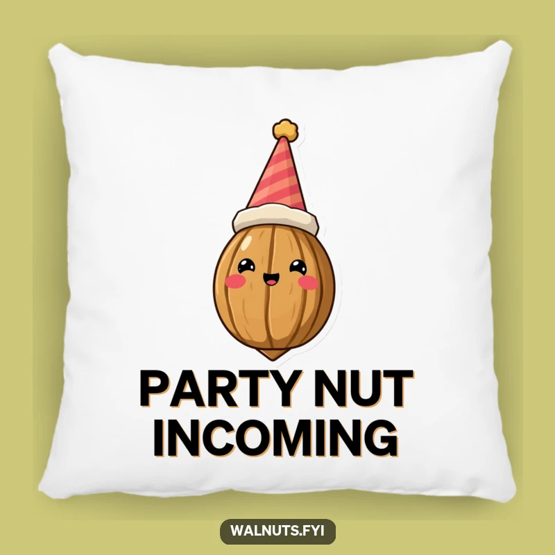 Funny Crowned Walnut Pillow - Cuddle Up with Royal Nutty Comfort!