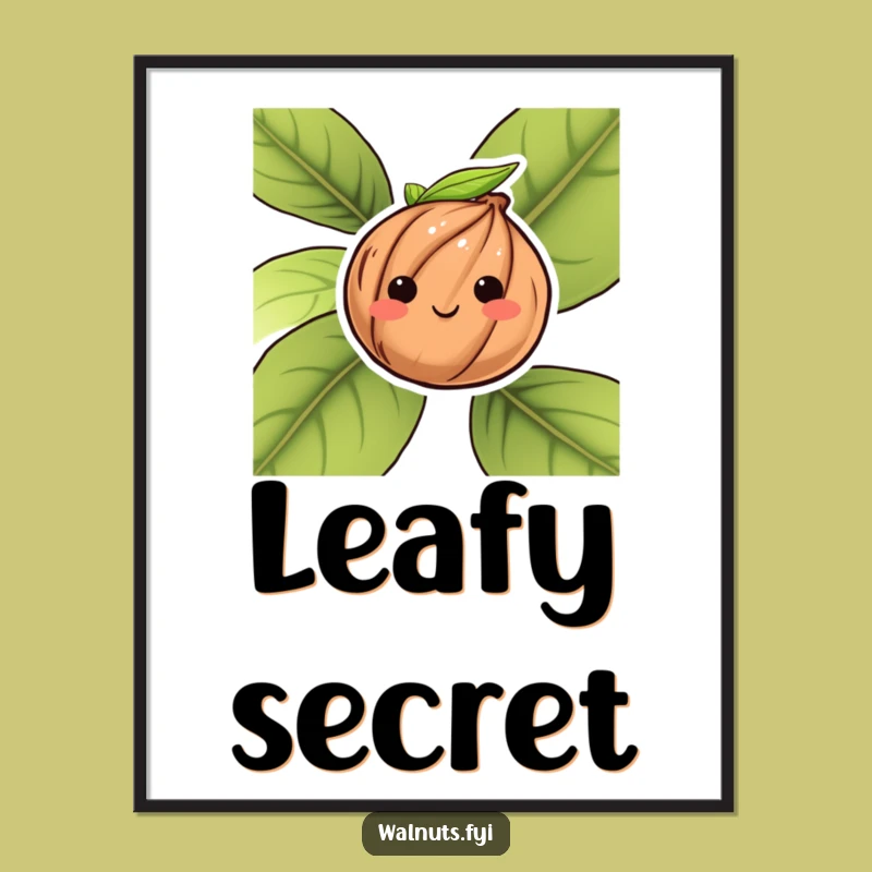 Funny Shy Walnut Digital Print: Instant Sweetness for Your Walls