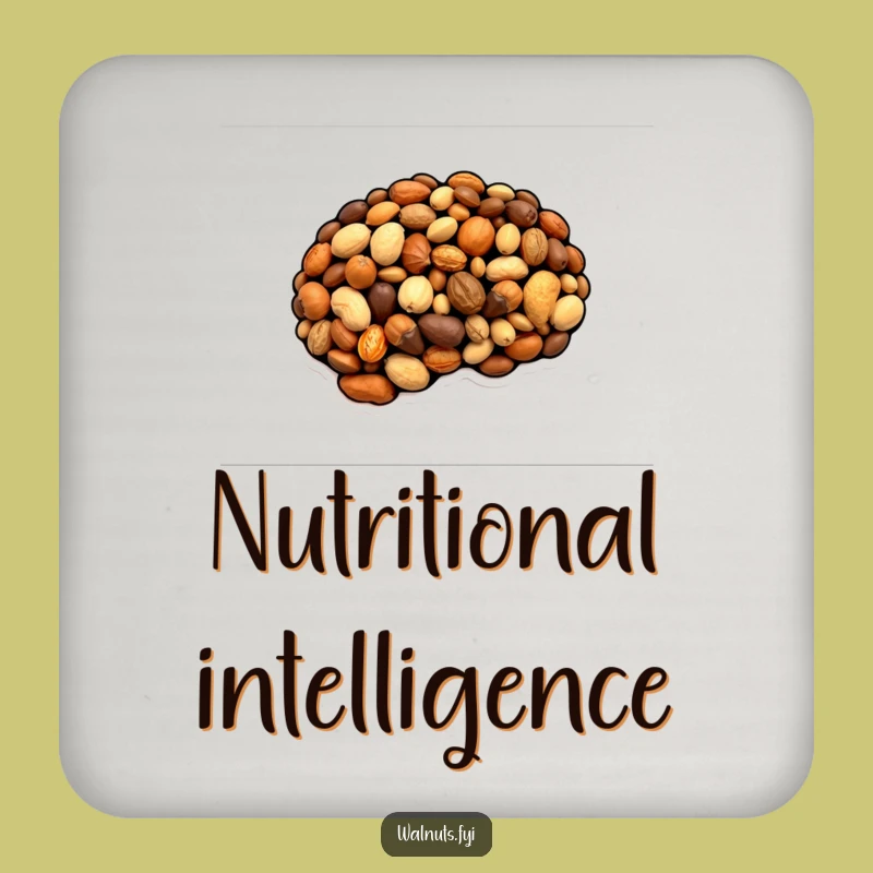 Funny Nutty Brain Coaster - Keep Drinks Smart & Surfaces Safe!