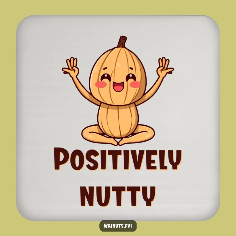 Funny Yoga Walnut Coasters: Protect Tables with Peaceful Style!